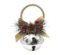 Cloches Décoratives Sapin De Noël Pendentif Rustique Métal Pomme Pin Nœud