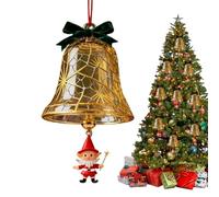 Cloches Dorées Pour Décorations De Noël - 130g - Golden Bell | Décor De Style Jingle Bell | Ornement De Cloches Vintage En Résine | Accent De Guirlande Rustique | Pour Porte De Couronne D'arbre, Chemi
