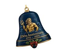 Cloches en acrylique pour 250e anniversaire de mariage, décoration de sapin de Noël, décoration pour collectionneurs, amateurs d'histoire, décoration commémorative pour sapin de Noël