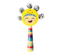 Cloches en bois avec grelots, cloches avec poignée pour | Sourire grelots à main - Jouets musicaux, instruments de musique pour pour la maternelle pré-école