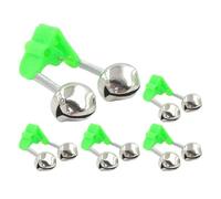Cloches pour canne à pêche avec câlin - Cloches de canne à pêche avec pince, cloche pour canne à pêche | Sonnette d'alarme pour canne à pêche 5 pièces, pointe de clip de canne à pêche