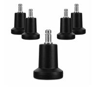 Cloches pour Chaise de Bureau - Lot 5 Embouts Remplacement roulettes de Chaise 10/22 mm - Pied de siège Fixe et Silencieux