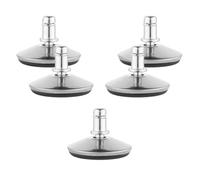 Cloches pour chaise de bureau - Lot 5 embouts remplacement roulettes de chaise 11/22 mm - Pied de siège fixe avec patins