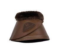 Cloches pour cheval avec fourrure et fermeture velcro Acavallo Marron S