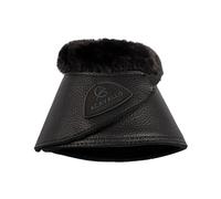 Cloches pour cheval avec fourrure et fermeture velcro Acavallo Noir M