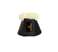 Cloches pour cheval cuir et mouton Kentucky Noir L