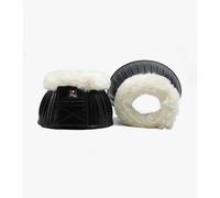 Cloches pour cheval en caoutchouc avec fourrure Premier Equine Techno Noir S