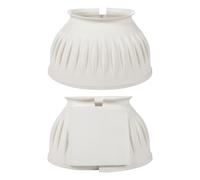 HKM Cloches en caoutchouc, fermeture à scratch, 1 paire Blanc S