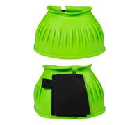Cloches pour cheval en caoutchouc HKM Atlanta Neon Vert 2XL