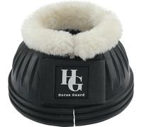 Cloches pour cheval en caoutchouc naturel avec fourrure HorseGuard Noir S
