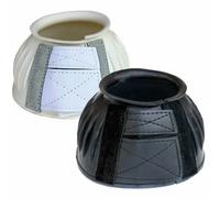 Cloches pour cheval en caoutchouc ouvertes + scratch Tattini Noir M