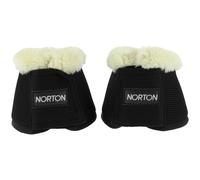 Cloches pour cheval en mesh et mouton synthétique Norton Noir S