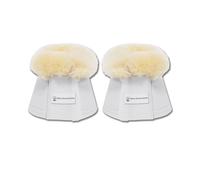 Cloches pour cheval en peau d’agneau Waldhausen (x2) Blanc M