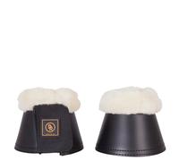 Cloches pour cheval en peau de mouton BR Equitation Noir L