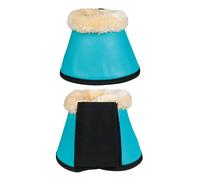 Cloches pour cheval HKM Comfort Premium Fur Bleu Poney