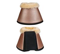 Cloches pour cheval HKM Comfort Premium Fur Doré Poney