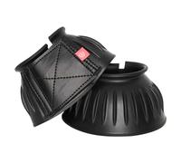 Imperial Riding Bells Cloches pour Sabots, en Caoutchouc Robuste, Fermeture sécurisée, Absorbant Les Chocs et imperméable, entraînement et équitation, Design Classique et Protection fiable, Noir