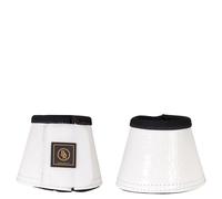Cloches pour cheval imprimé croco BR Equitation Pro Max Lacquer Blanc S