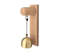 Cloches pour la porte - Carillon pour ouvrir la porte - Carillon éolien en bois - Cloche de propriétaire de magasin en bois - Décoration d'alarme de ferme - Sonnettes de porte en cuivre pour la maison