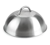 Cloches pour plancha - Inox - 23.2 cm - Anse inox - Hauteur 7.5 cm - Idéal pour tenir au chaud