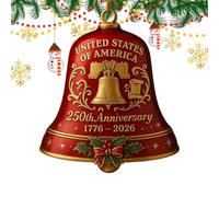 Cloches pour Sapin De Noël,Pièce de Collection Historique Commémorative | Décoration Commémorative pour Allée Jardin École Fête Clôture Arrière-Cour Parc