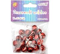 Cloches rouges 1,5cm - 20pcs