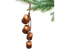 Cloches rustiques, Bulles décoratives de Vaches suspendues de Noël, horloges pour Couronne, décoration d'arbre de Noël, Gong à Vent, décoration de Maison pour invités