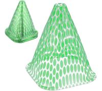 Cloches ¿¿ Salade, Lot de 10, Protection Contre Gel et limaces, 22x19x19 cm, en Plastique Pet, Vert/Transparent