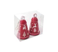 Cloches vacances en m??tal raffin??, forme cloche large, accessoire gala r??sistant intemp??ries pour arbre entr??e D