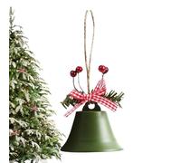 , Cloches vintage rustiques - Cloches d'arbre en métal | Cloches de Noël chics cloches de vache pour la décoration. Cloches de Noël antiques avec nœud/baies de Noël pour la décoration murale à la
