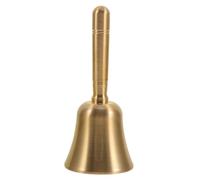 Clochette à Main en Laiton Poli, Cloche D'appel Manuelle Ambiance Noël | Sonnerie Musicale Portable et Retentissante, pour Réception dultes, Élèves, Animaux et Décor Festif