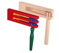 Clochette à main mexicaine en bois pour fête mexicaine