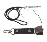 Clochette Anti Ours pour Randonnée, Sifflet D'urgence Extérieur Portable | Alliage de Titane et Pu, Sangle Bouton et Lanière, Usage Survie, Alpinisme, Météo