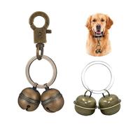 Clochette Chien pour Collier, 2 Sets de Cloches Extra Fortes pour Chat Chien Animal de Compagnie Cloches de Suivi Traqueur pour Collier Cloche de Chat, Cloches Pendentif Breloque d'animal de Compagnie