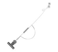 Clochette D’Alarme Argenté en Acier Inoxydable pour Canne à Pêche | Remplacement de Sonnette, Usage au Bord Lancer, Clip Facile, Résistance à Corrosion