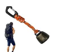 Clochette d'ours pour le camping | Pendentif cloche en métal avec fonction muet | Accessoire de protection pour ours en randonnée et aventures en plein air