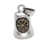 Clochette Moto, Guardian Bell, Breloque Clochette de Cyclisme, Symbolisme Porte-bonheur Clochette Décorative Antirouille Clochette Moto Porte Bonheur Cloche Moto pour Moto