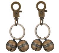 Clochette pour Collier pour Chien, 2 pièces, Clochette pour Chat en Laiton avec Fermoir et Porte-clés, légère pour Animal de Compagnie, de Remplacement pour Collier Suivi