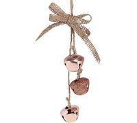 Clochettes de Noël Cuivre Rose Décoration d'arbre de Noël Ø3,5cm Set de 3 Brillant Mat Déco