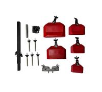 Clochettes de Percussion Ensemble Cloche Vache Support Cadre pour Cinq Cloches Réglage Flexible Positionnement Variable, Rouge, style to 9