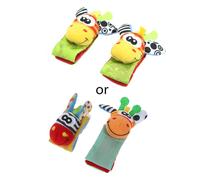 Clochettes De Poignet, Chaussettes De Pied, Hochets, Jouets Doux, Animaux Pour Bébés, Nouveau