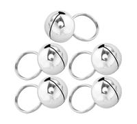 Clochettes pour Chat et Chien, D'attention Animaux, Lot 5, Métal Argenté | Usage Noël, Sonnerie Forte, Animal, Accessoire pour Chats et Chiens, Finition Argentée
