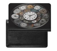Clock Art Étui de passeport léger et étanche pour homme