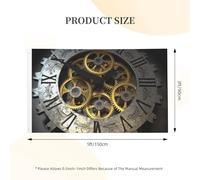 Clock Gear Drapeau de jardin imprimé double face pour extérieur, cour, pelouse, porche, balcon, décoration de jardin