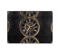 Clock Gear Tapis imprimé 203,2 x 147,3 cm, doux, antidérapant et durable pour salon, bureau, et plus encore