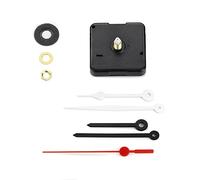 Clock-it Mécanisme silencieux pour horloge murale - Rotation continue, 2 aiguilles en plastique, réservoir 16 mm, kit de réparation de montres - Produit vendu par entreprise italienne