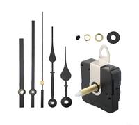 Clock Making Essentials Mécanisme silencieux avec deux paires d'aiguilles métalliques élégantes (tige 31 mm)