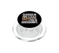 Clocked in at The Louvre, Paid in Goosebumps. Paris Vacation PopSockets PopGrip pour MagSafe