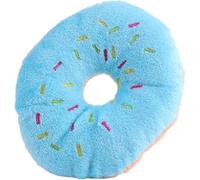 Clockjuan 1 jouet en peluche bleue en forme de donut pour animal de compagnie, joli jouet couineur en forme de donut pour animal de compagnie, jouet couineur à la myrtille, jouet en peluche pour chien