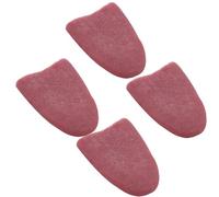 Clockjuan Lot de 4 fausses langues réalistes, blagues grossières, farces, tours de magie, Halloween, magiciens terribles, accessoires, fabrication de mode, accessoires, décorations